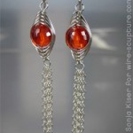 Herringbone Chain Earrings by Sonja Kiser