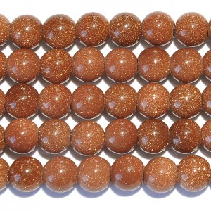 Goldstone Large Hole Beads