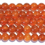 Matte Carnelian Large Hole  Beads