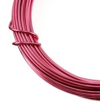 Fuchsia Anodized Aluminum Wire