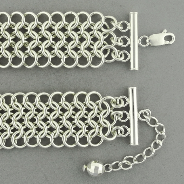 Half Persian 3 in 1 Bracelet Kit, Chainmaille Kit, Stainless Steel, Chainmail  Kit, DIY Kit, Jump Rings, Lobster Clasp, Chainmaille Tutorial 