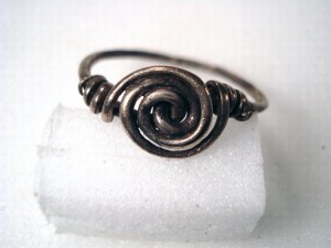 silver wire spiral finger-ring, 5th-6th century