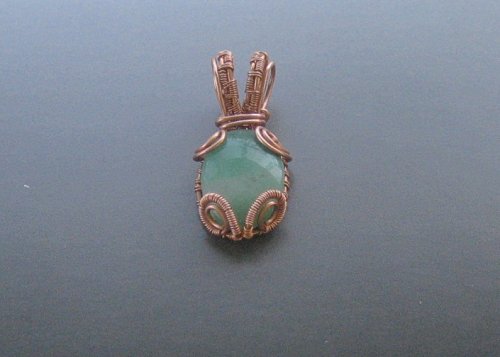Simple Wire Wrapped Cabochon Pendant Materials Only for Wire