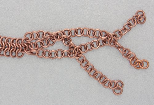 Free Pattern: Copper Braided Chain Maille Bracelet | Jewelry Making ...