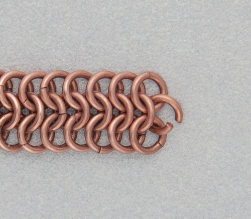 Free Pattern: Copper Braided Chain Maille Bracelet | Jewelry Making ...